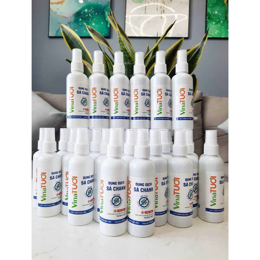 nhiều chai dung dịch sả chanh vina tươi 100ml nhiều chai dung dịch sả chanh vina tươi 100ml
