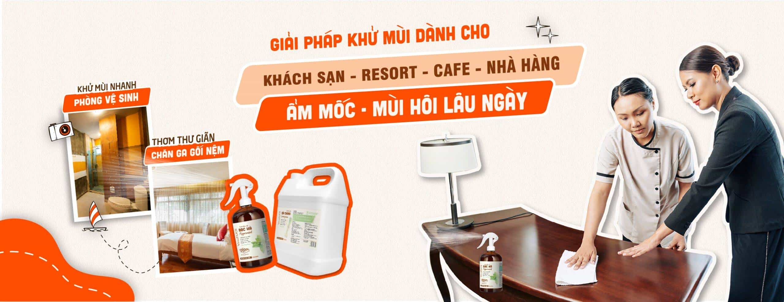 Khử mùi nhà hàng khách sạn