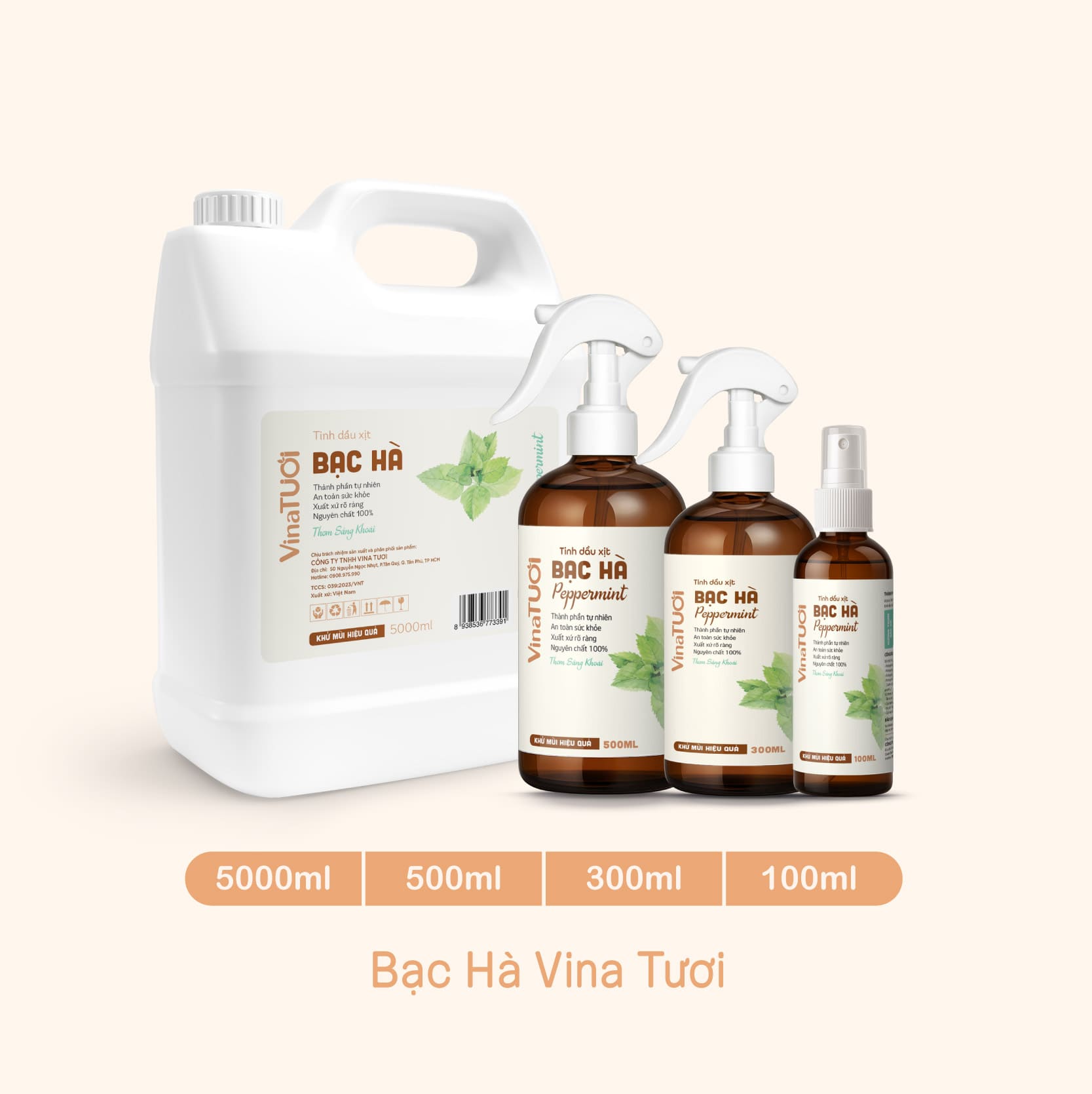 Xịt phòng tinh dầu Bạc hà – Mang lại cảm giác thoáng sạch cho không gian kín