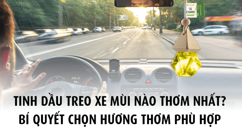 Tinh dầu treo xe mùi nào thơm nhất? Bí quyết chọn hương thơm phụ hợp