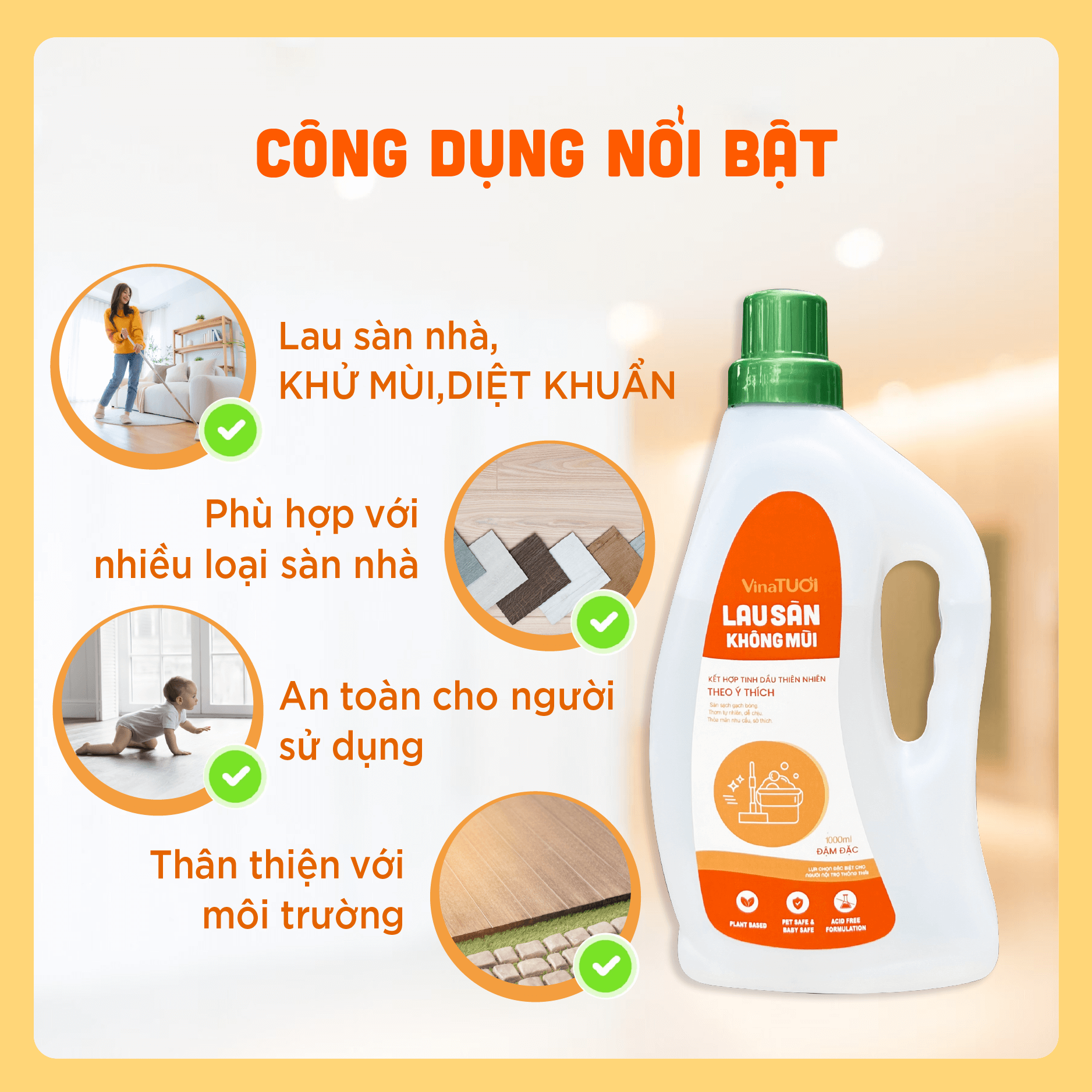 Can lau sàn-03 Công dụng nổi bật của nước lau sàn nhà hữu cơ tự nhiên không mùi