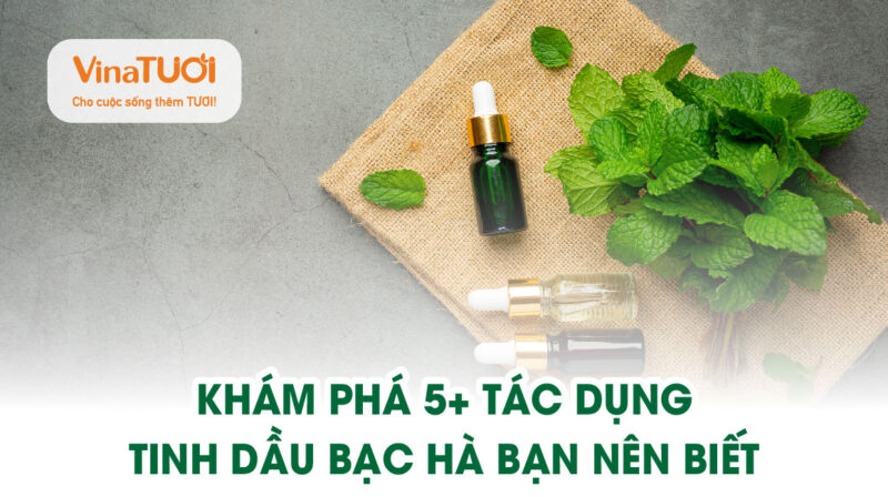 Tác dụng của tinh dầu bạc hà