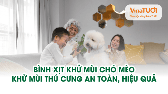 Bình xịt khử mùi chó mèo – Giải pháp khử mùi thú cưng an toàn, hiệu quả
