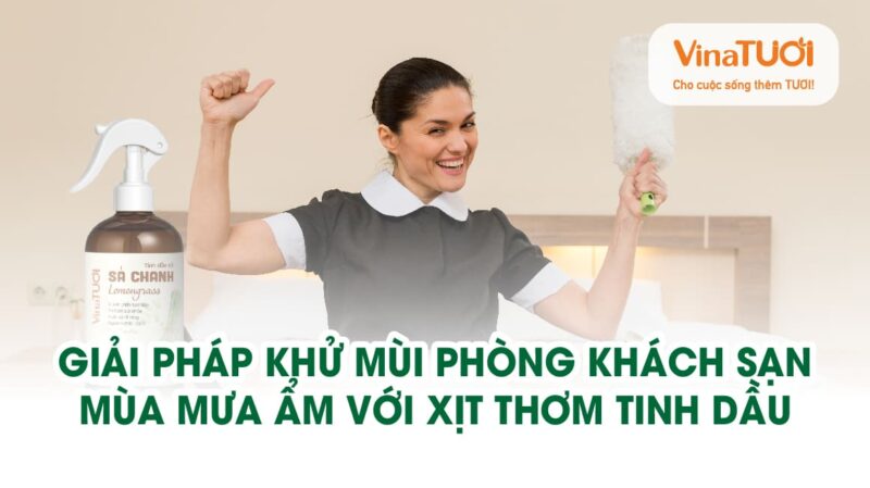 Giải pháp khử mùi phòng khách sạn mùa mưa ẩm với xịt thơm tinh dầu