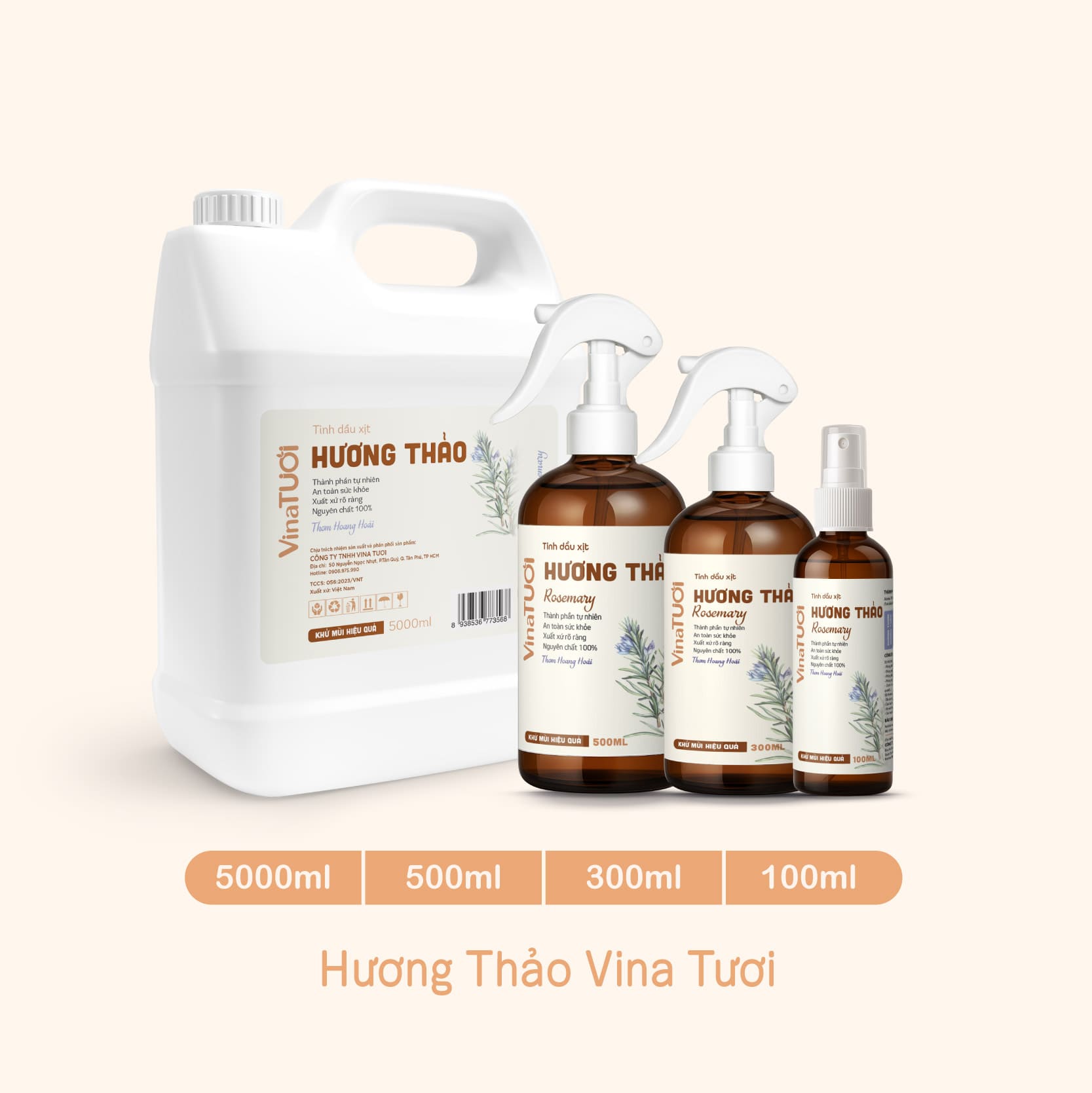 Xịt phòng tinh dầu Hương Thảo – Tạo không gian thoáng sạch, dễ chịu