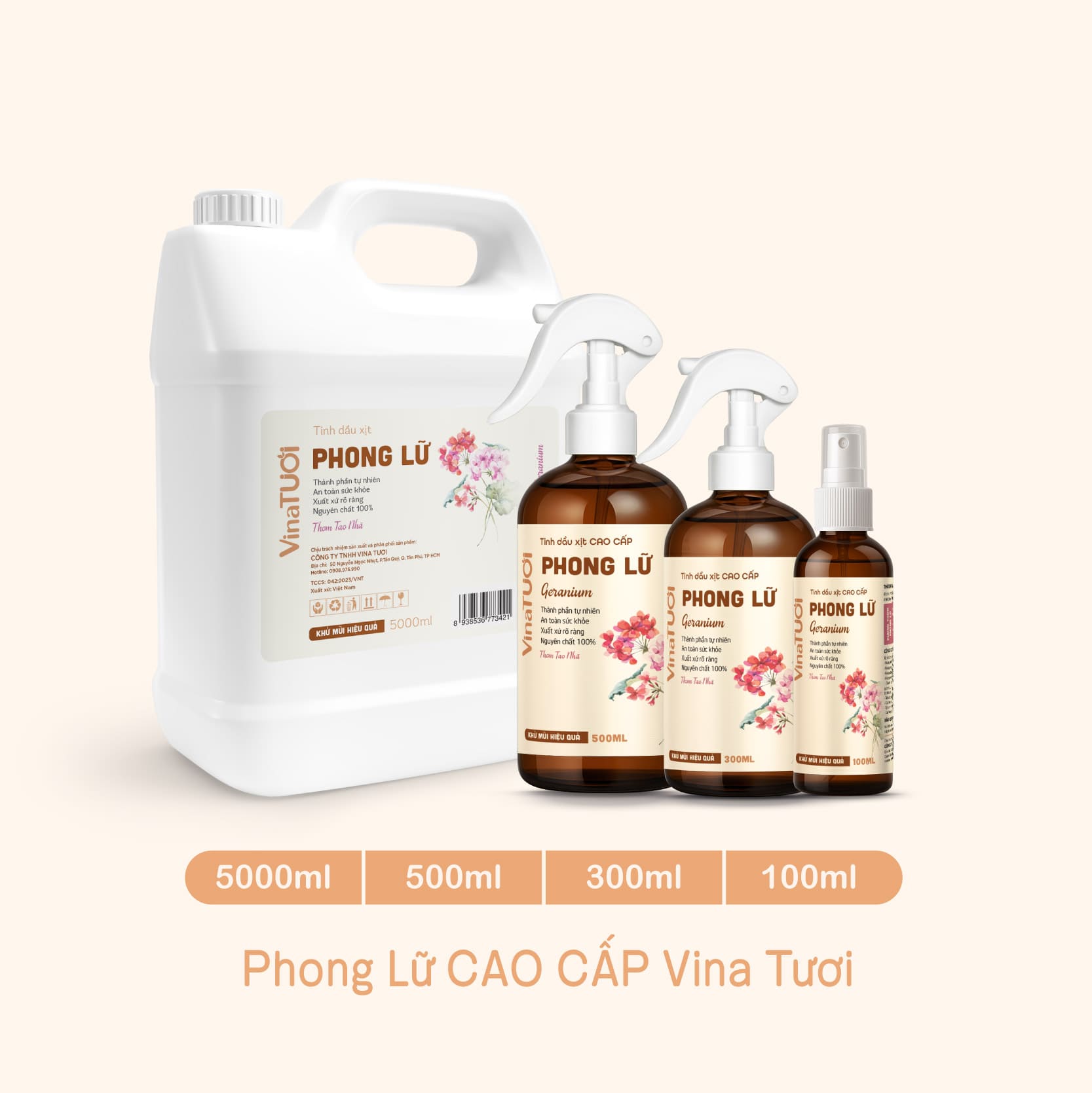 Xịt thơm tinh dầu phong lữ