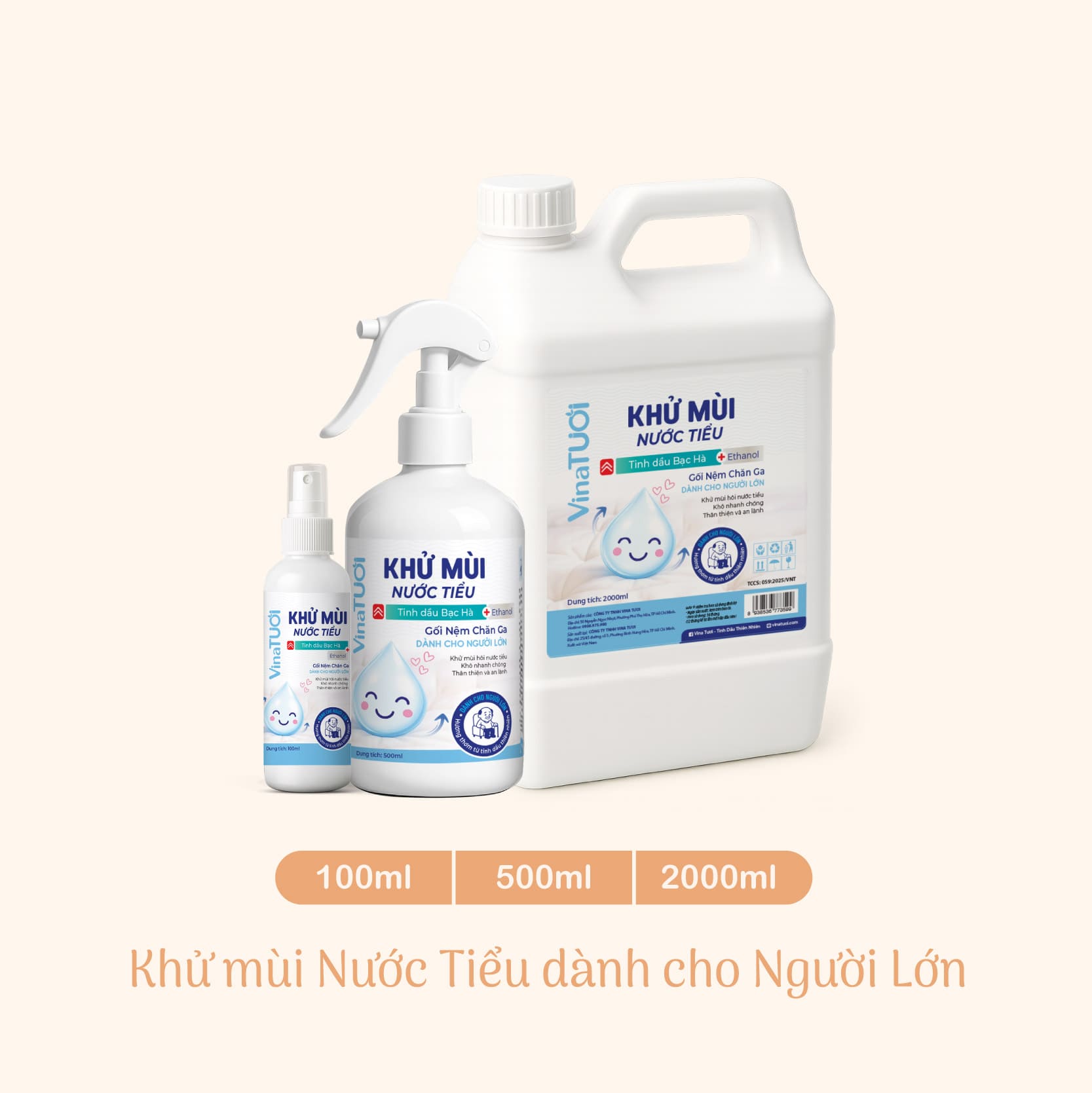 Khử mùi nước tiểu người lớn – Xịt tinh dầu cho không gian dễ chịu