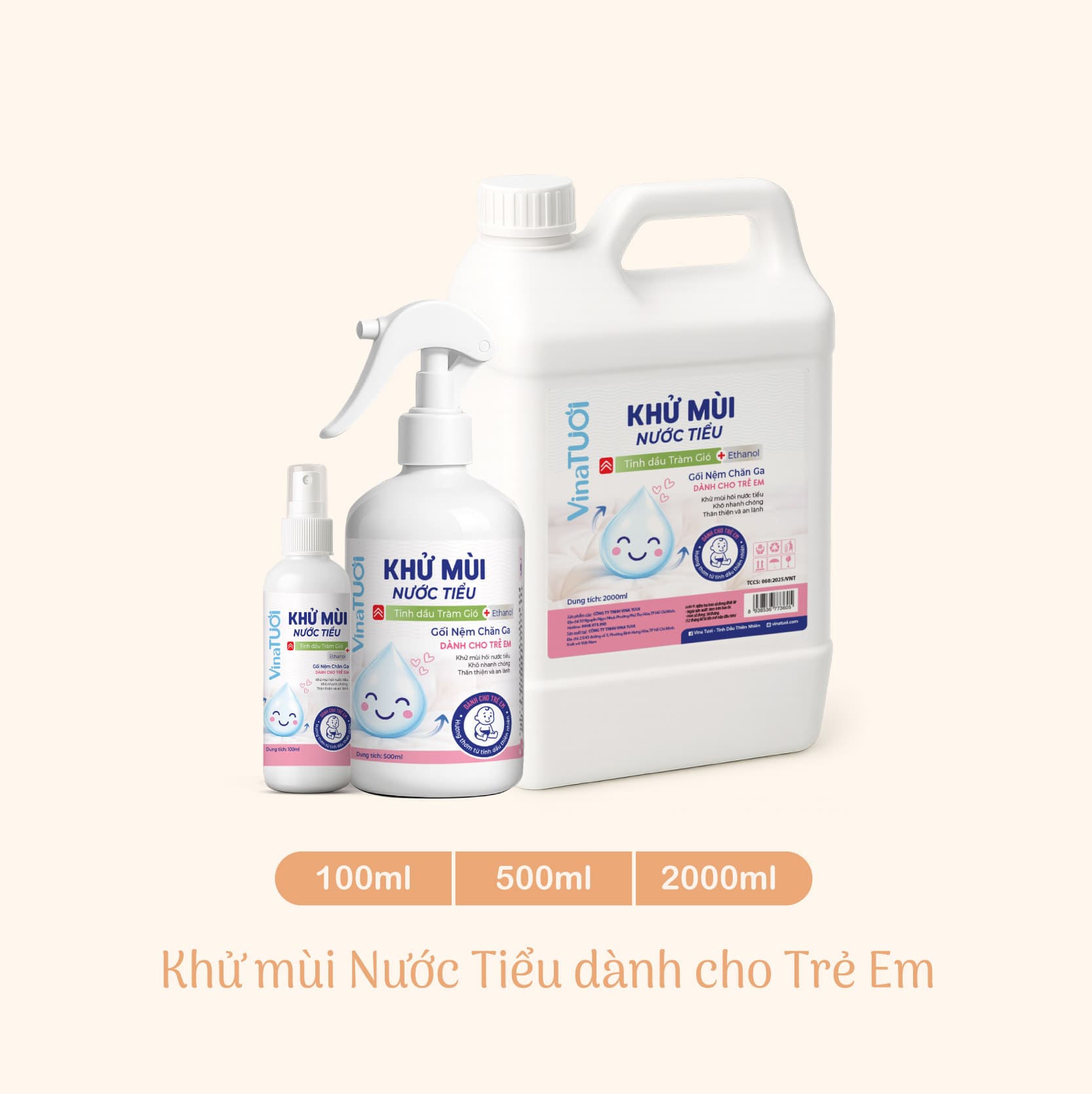 Khử mùi nước tiểu trẻ em - Xịt tinh dầu an toàn cho bé