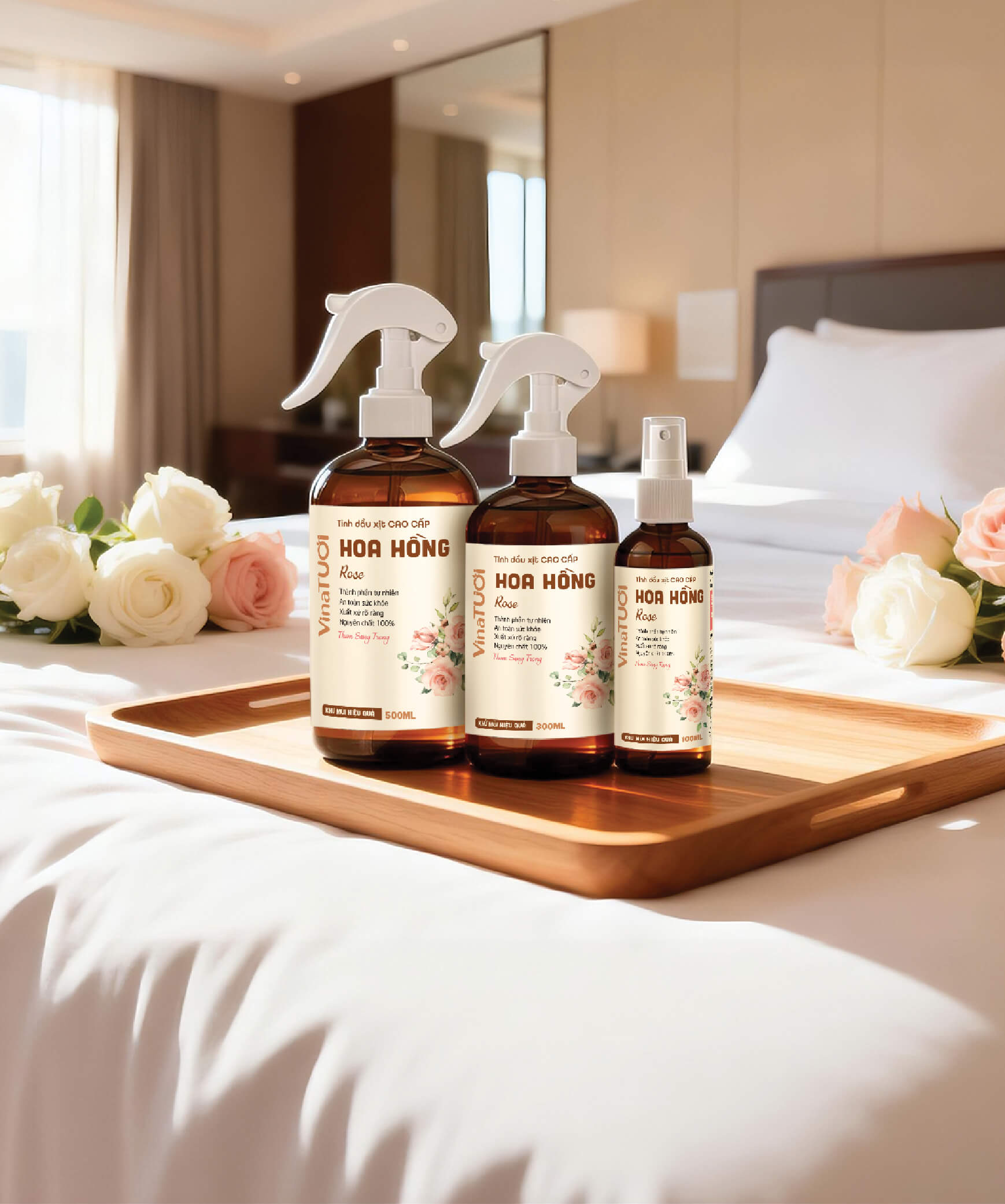 Xịt phòng từ tinh dầu thiên nhiên Vina Tươi