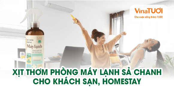 Xịt thơm phòng máy lạnh Sả Chanh cho khách sạn, homestay